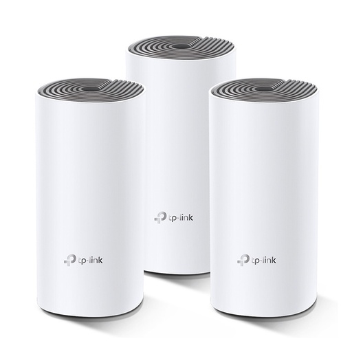 [RIN-TPL-087] Redes Inalambrica TP-Link Deco E4 - Sistema Wi-Fi mesh para el hogar, 3 pack, AC1200 (300Mbps+867Mbps), banda dual 2.4GHz/5GHz, color blanco. Deco E4 (3-pack)
