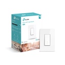 Smarthome TP-Link HS200 - Interruptor de luz inteligente, WiFi, 802.11n/g/b, 2.4GHz, 100-120V, controle por celular mediante app Kasa, compatible con Alexa