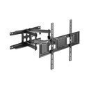 Soporte de Pared Argom, ARG-BR-1587, Soporta TV desde 37" hasta 80" maximo, LCD o LED, brazo doble, vesa 75X75 hasta 600X400.