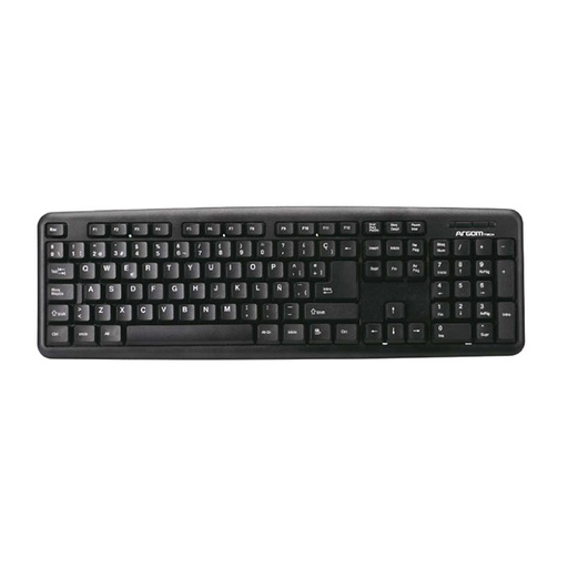 [TEC-ARG-005] Teclado Argom - Teclado básico, usb, español, color negro. ARG-KB-7414