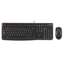 Teclado Logitech Desktop MK120 - Teclado & ratón óptico, resistente a salpicaduras, usb, español, color negro. 920-004428/2566