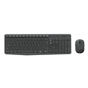 Teclado Logitech Wireless Desktop MK235 - Compacta combinación de teclado y ratón, inalámbricos, receptor usb, español, color negro. 920-007901
