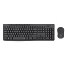 Teclado Logitech Wireless Desktop MK295 - Combinación de Teclado y Ratón, Inalámbricos, Tecnología SilentTouch, Receptor USB, Español, Negro. 920-009792