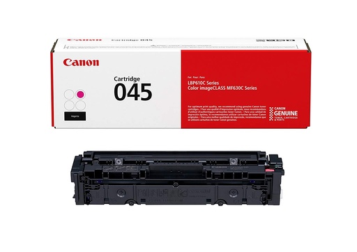 [TDC-CAN-145] Tóner Canon 045M - Para impresora modelo Imageclass series LBP610C, MF630C, 1,300 páginas,color magenta.