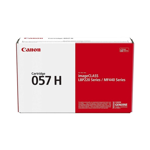 [TDC-CAN-177] Tóner Canon 057 BK - Para impresora modelo MF445dw, 3,100 páginas, color negro.