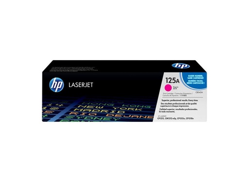 [TDH-HEW-147] Tóner HP 125A - Para impresora color LaserJet CP1515n, CP1215, CM1312 MFP series, 1400 páginas, color magenta. CB543A