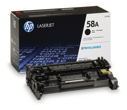 [TDH-HEW-429] Tóner HP 58A - Para impresora LaserJet Pro MFP M428/M404 series, aproximandamente hasta 3000 páginas, color negro. CF258A