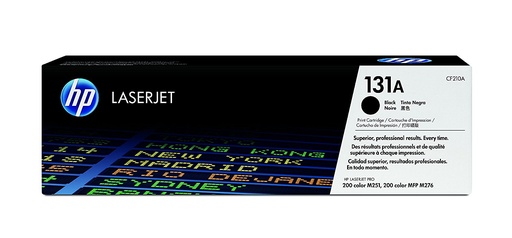 [TDH-HEW-253] Tóner HP CF210A - Para impresora Laserjet M251nw/M276nw series, 1600 páginas, color negro(131A).