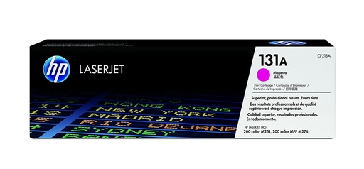[TDH-HEW-256] Tóner HP CF213A - Para impresora Laserjet M251nw/M276nw series, 1800 páginas, color magenta(131A).