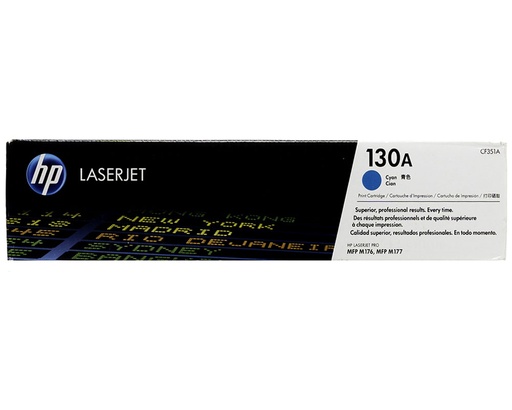 [TDH-HEW-282] Tóner HP CF351A - Para impresora LaserJet Pro MFP M153, MFP M176, MFP M177fw, 1000 páginas, color cian(130A).