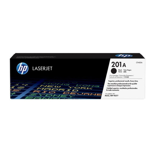 [TDH-HEW-297] Tóner HP CF400A - Para impresora LaserJet ProM277nw MFP, 1500 páginas, color negro(201A).
