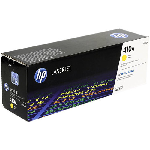 [TDH-HEW-312] Tóner HP CF412A - Para impresora LaserJet Pro, M452dn, M452nw, M477fdn, M477fdn, 2,300 páginas aproximadamente, color amarillo(410A).