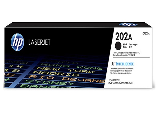 [TDH-HEW-395] Tóner HP CF500A - Para impresora LaserJet Pro M254dw/M281fdw, rendimiento aproximado 1400 páginas, color negro(202A).