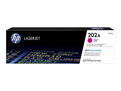 [TDH-HEW-397] Tóner HP CF503A - Para impresora LaserJet Pro M254dw/M281fdw, Rendimiento Aproximado 1300 Páginas, color magenta(202A).