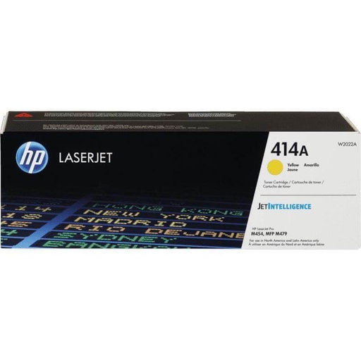 [TDH-HEW-433] Tóner HP W2022A - Para impresora LaserJet Pro M479fdw/M479fdn/M479dw/M454dw, rendimiento aproximado 2,100 páginas, color amarillo(414A).