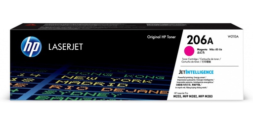 [TDH-HEW-453] Tóner HP W2113A - Para impresora LaserJet Pro M283fdw, rendimiento aproximado 1,250 páginas, color magenta(206A).