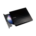 Unidad Optica Asus SDRW-08D2S-U/BLK - 8X Slim-regrabadora de DVD externo, 5X DVD-RAM, 6X DVD+/-R (Dual Layer), USB 2.0, color negro. SDRW-08D2S-U/BLK/G/AS