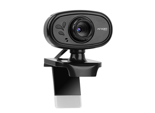 [WEB-ARG-001] Webcams Argom CAM20 - Ideal para videollamadas, micrófono, resolución 720p, hd, 30fps, plug & play, color negro. ARG-WC-9120BK
