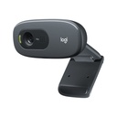 Webcams Logitech HD C270 - Resolución 1280 x 720, micrófono integrado con rightsound, clip/base universal, usb 2.0. 960-000621/947/694