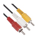 Cable de audio VCOM CV033 - Cable de 2RCA macho a 2RCA macho, para conectar dispositivos, 1.5m (5pies). CV033-1.5