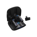 Audífono ASUS ROG Cetra True Wireless R55ES ROG CETRA TWS SPEED NOVA/BLK - micrófonos con IA de conducción ósea, Inalámbrico, Bluetooth y 2,4 GHz, batería de 46 horas, RGB, color negro. 90YH03Y0-BTAA00 / R55ES ROG CETRA TWS SPEED NOVA/BLK
