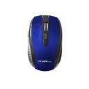 Ratón Óptico Inalámbrico Argom - Ergonómico, 2.4 Ghz, 800/1600 DPI, 6 botones, 2 pilas AAA, Azul. ARG-MS-0032L
