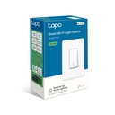 TP-Link Interruptor de 1 Toma luz inteligente, control de voz con Siri, Alexa y Google Assistant, Certificado UL, Temporizador y horario, Instalación guiada fácil, Requiere cable neutro, color: Blanco Tapo S505