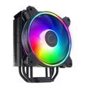 Enfriador Cooler Master Hyper 212 Halo Black ARGB RR-S4KK-20PA-R1 - Para procesador, Socket Intel 1700 / 1200 / 1151 / 1150 / 1155 / 1156, Socket AMD AM4/AM5, 4 tubos de calor, conector 4 pines, negro