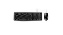 Teclado Genius Smart KM-170 - Combo de teclado ergonómico y ratón óptico, 3 botones, 1000dpi, USB, español, color negro, 31330006402
