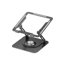Soporte o Base para Laptop de 9 a 15.6 pulgadas, Giratorio, Giratorio, ajustable, de aluminio, color Gris. SP004G