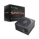 Fuente de Poder EVGA 500W BV - Potencia de 500W, 24 pines ATX, conectores 1x 4+4 pin, 2x 6+2 pin PCI-Express, 4x SATA, abanico silencioso 120mm, 80 plus bronce 100-BV-0500-K1