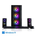 Computador i5 Gaming - Intel Core i5-12400 4.60 GHz Turbo, Nvidia Geforce RTX3050 6GB, Memoria RAM 16GB (1x16GB) 3600Mhz, Disco SSD 1TB M.2 Nvme, Teclado, Mouse, Bocina, Windows 11 Pro OEM Español - MJK Gaming i5