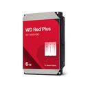 Disco Duro 3.5" Western Digital Red Plus Nas Hard Drive - Capacidad de 6TB, 128MB cache, 5400 rpm, SATA III (6Gb/s), ideal para almacenamiento Nas. WD60EFPX 