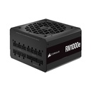 Fuente de Poder Corsair RM1000e - Potencia de 1000W ATX, abanico 140mm, Modular, conexiones 3 x PCI-Express & 7x SATA, certificado 80 PLUS Gold. CP-9020264-NA