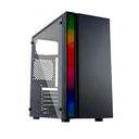 Caja Gaming X-Lion ND-550 RGB STRIP - Tempered Glass, RGB, ATX, USB 2.0 X2 + HD AUDIO, Color Negro. E010-156