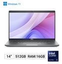 Laptop Dell Latitude 5450 - Pantalla 14" FHD, Intel Core Ultra 5 125U, 16GB DDR4, 512GB SSD M.2, Webcam, Wifi, Bluetooth, Windows 11 Pro español, 3 años de garantia. FCHH6