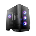 Caja ATX Tower- MAG PANO 120R PZ - 2 x USB 3.2 Gen 1 Tipo-A, 1 x USB 3.2 Gen 2x2 Tipo-C, 1 x Salida de audio/Entrada de micrófono, 1 x Botón de interruptor LED,1 x Botón de encendido, Color Negro. MAG PANO 120R PZ