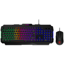 Teclado y Mouse MSI para gamer, rgb, usb, Español, color Negro. FORGE GK100 COMBO LS