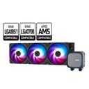 Enfriamiento Líquido MSI MAG CORELIQUID 360 - Iluminación RGB, Socket LGA - 1700/1851, Socket AMD AM4/AM5, Conector 4 Pines, Negro. MAG CORELIQUID A13 360