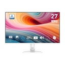 Monitor Flat PRO MSI - 27", Full HD (1920X1080), 120Hz, 1ms, 16:9, 1500:1, 1x HDMI™ 2.0 (FHD@120Hz), 1x DisplayPort 1.2a, 1x D-Sub (VGA), Bocina, Blanco. PRO MP275W E2