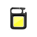 Lampara o linterna portátil de llavero - 500 MA - Aluminio y plástico, Color negro, Keychain light 500ma