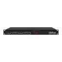 Router Mikrotik, Montaje en rack 1U, 10 Gigabit Ethernet, SFP, USB 3.0, LCD, salida PoE en el puerto 10, 2 CPU de 1,4 GHz, 1GB de RAM, RouterOS L5. RB3011UiAS-RM