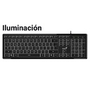 Teclado Genius RS2 Slimstar 820, Membrana, Alámbrico, Español, Color Negro, 31310055401