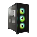 Case Gaming Corsair Icue 4000X Tempered Glass Mid-Tower Atx Black Cc-9011204-Ww