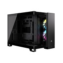 Case Gaming Corsair Doble Camara Media Torre 2500X RGB Vidrio Templado Icue Link Rx RGB black Cc-9011267-Ww