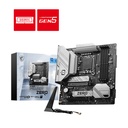 Tarjeta madre MSI B760M (Conexión posterior), LGA1700, Intel B760, 4x DDR5 7800Mhz+(OC), PCI-E1 Gen PCIe 5.0, 1 x DP, 1 x HDMI, 4X USB 2.0, 3X USB Tipo A(10Gbps), 2xM.2, Realtek® 2.5Gbps LAN. B760M PROJECT ZERO