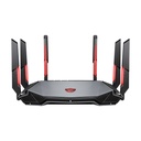 Enrutador MSI RadiX AXE6600, Tri Banda WiFi 6E, 802.11ax, Tecnología OFDMA, MU-MIMO 2.4GHz/5GHz/6GHz, 6x Antenas, RJ-45 Gigabits, USB 3.0, Cifrado WPA-PSK/WPA2-PSK/WPA3-PSK, WPS. RadiX AXE6600 WiFi 6E Tri-Band