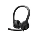 Auricular Logitech USB Headset H390 - Audífono con micrófono, supresor de ruido, control de volumen, conector usb. 981-000014