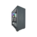 Caja ATX AZZA Hive 450 - Conectores 1x USB 3.0 / 2x USB 2.0, ventana lateral, 1x abanico de 120mm ARGB, color negro. CSAZ-450