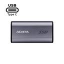 SSD Externo Adata SC750, Capacidad 500GB, USB-C 3.2, Lectura 1050 MB/s, Escritura 1000 MB/s, Color: Negro. SC750-500G-CCBK